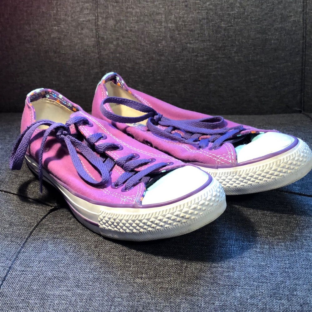 Custom Converse: “Chloe” with polka dots